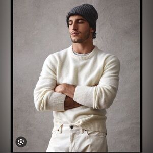 Todd Snyder Cambridge Crewneck Sweater in Beige/Bisque - XL - NEW $199
